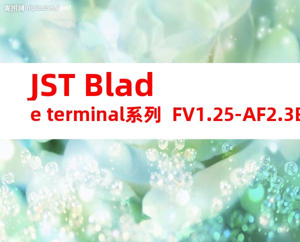 JST Blade terminal系列  FV1.25-AF2.3B无焊端子产品规格书